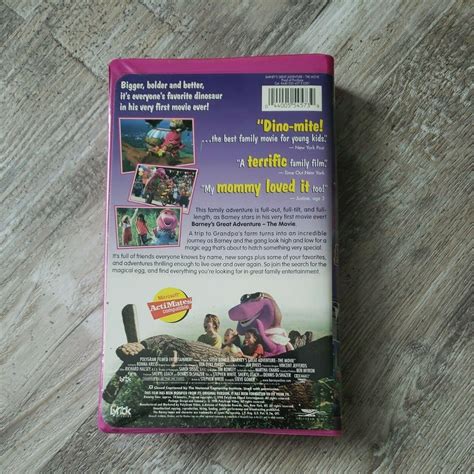 Barneys Great Adventure The Movie Vhs 1998 Clamshell Etsy