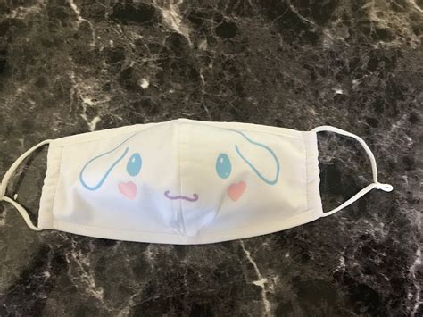 Cinnamoroll Inspired Face Mask Etsy