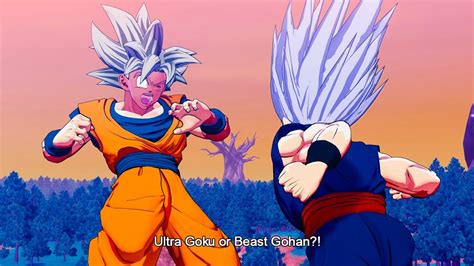 Dragon Ball Z Kakarot Ultra Goku Vs Beast Gohan Mod Battles Youtube