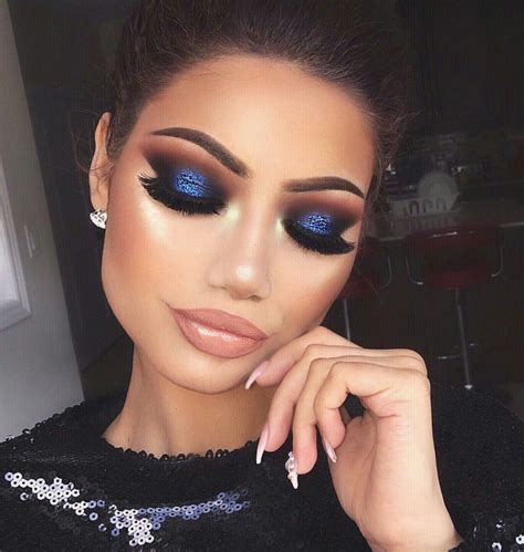 11 Maquillaje De Ojos Para Vestido Azul Marino For You Labios