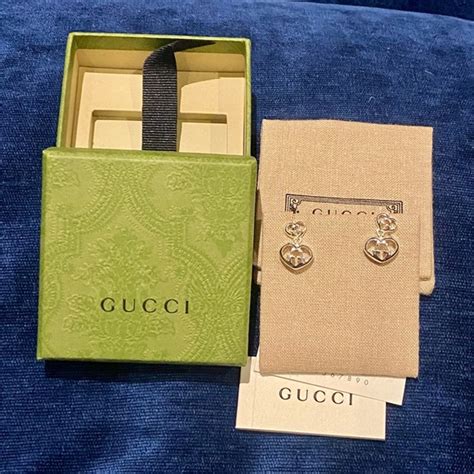 Gucci Jewelry Gucci Love Britt Double Heart Drop Earrings