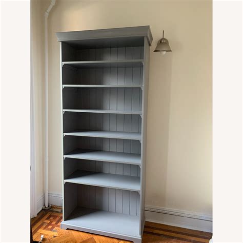 Ikea Gray Liatorp Bookcase With 7 Shelves Aptdeco