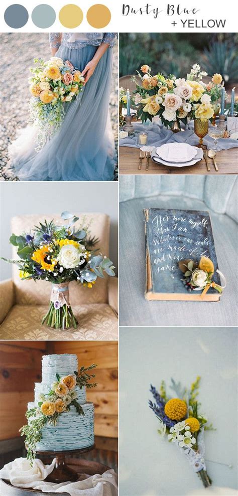 However, the color shade may vary from dark to light yellow/blue. Top 10 Wedding Color Ideas for Spring/Summer 2021 ...