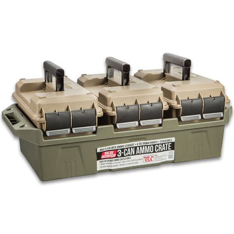 Mtm Three Can Ammo Crate For 50