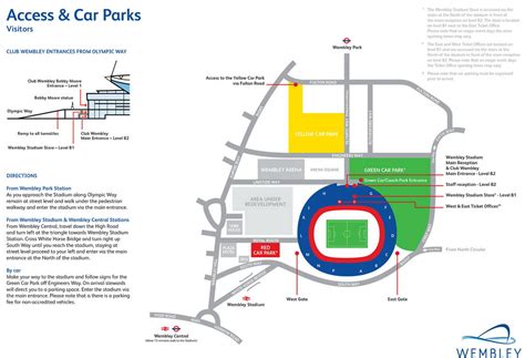 Wembley Stadium Parking Map