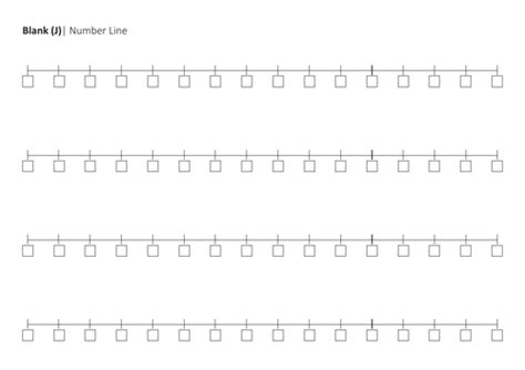 Number Line Templates Teaching Resources