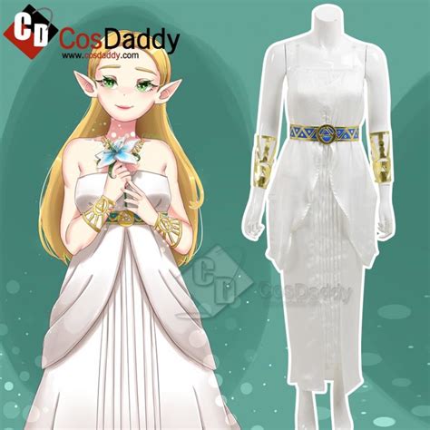 The Legend Of Zelda Breath Of The Wild Princess Dress Cosplay Costume