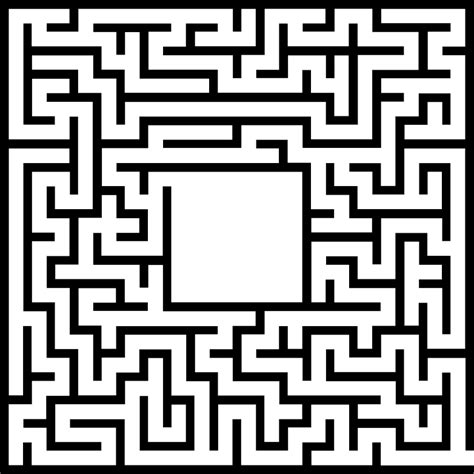 Maze Clipart Square Maze Square Transparent Free For Download On