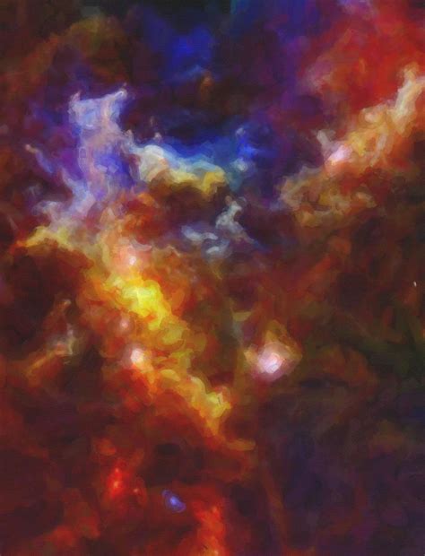 Abstract Nebulla With Galactic Cosmic Cloud 37 Painting By Celestial