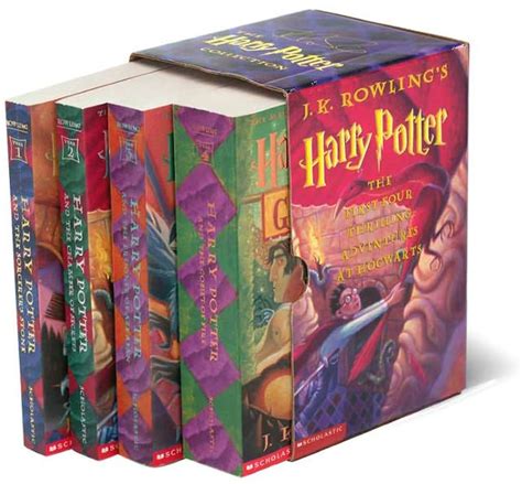 Harry Potter Paperback Boxed Set Books 1 4 By J K Rowling Mary
