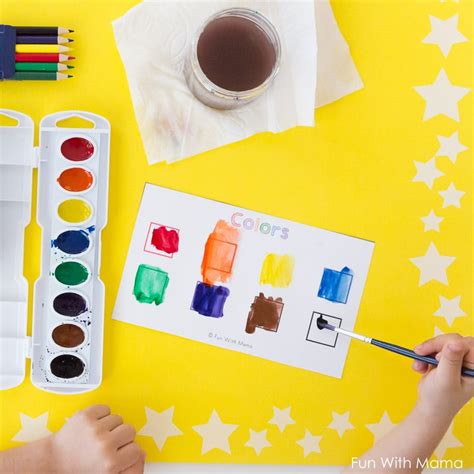 Watercolor Palette Painting Activity For Preschoolers