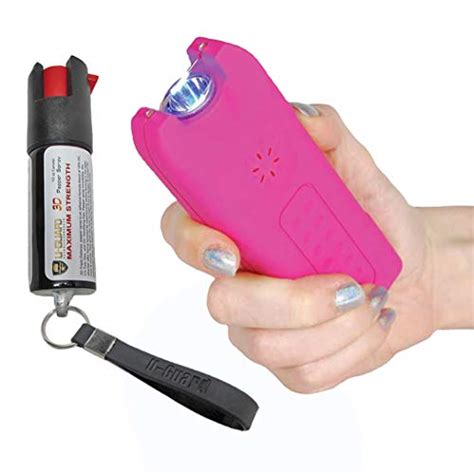 Hand Tazor Personal Safe Alarm Mini Pepper Spray Stun Gun Flashlight
