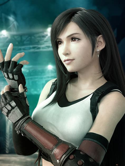 Tifa Lockhart Final Fantasy Vii Remake Ffvii 4k Bakgrunnsnedlasting