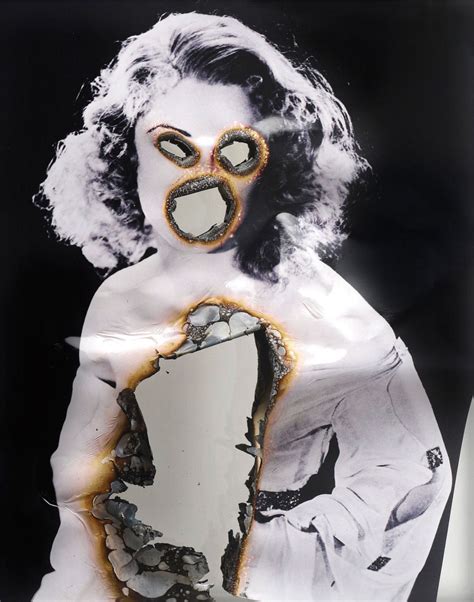 douglas gordon self portrait of you me marlene dietrich 2006 burnt photograph and