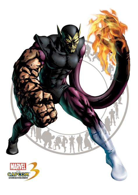 Marvel Marvel Vs Capcom Marvel Vs Capcom 3 Super Skrull Bodysuit Male