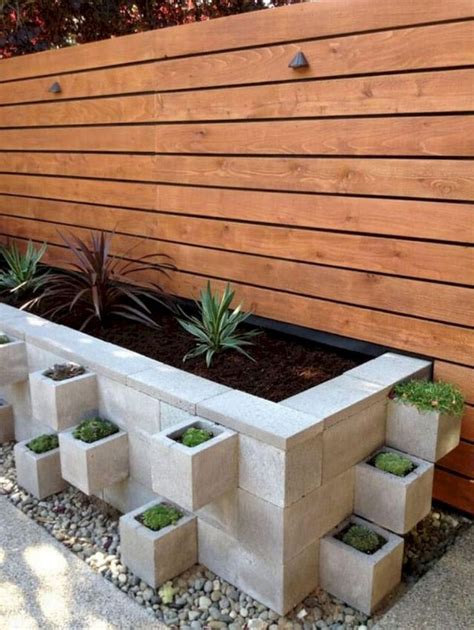 15 Marvelous Green And Fresh Front Yard Makeover Ideas Cinder Block