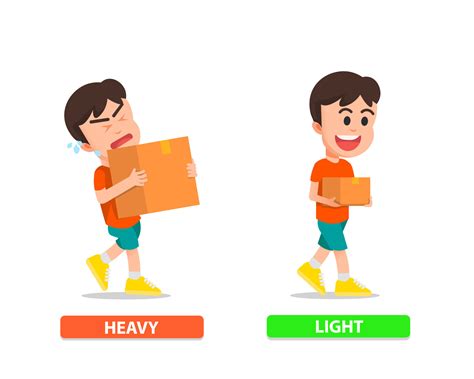 A Boy Carrying Heavy And Light Things 8926658 Vector Art At Vecteezy