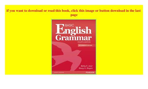 Basic English Grammar With Audio Cd With Answer Key Readepub