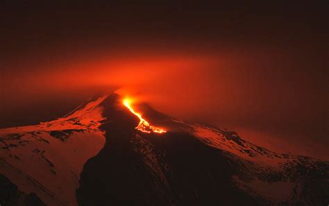 New Images Of Night Eruption At Mount Etna Strange Sounds