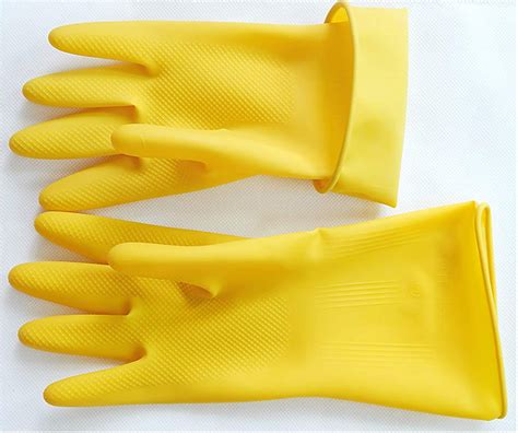 Jjmg New Durable High Stretchability Reusable Cleaning Rubber Gloves F