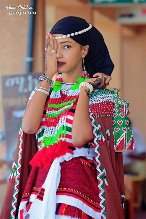 An Oromo Girl With Arsi Tradition Attire Ethiopian Clothing