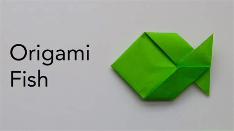 Easy Origami Fish Tutorial Youtube