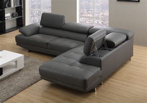 Ventura Righthand Grey Leather Corner Sofas Grey Leather Corner Sofa