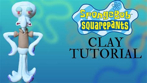 Making Squidward With Polymer Clay Clay Tutorial YouTube