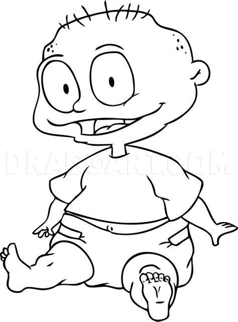 How To Draw Tommy Pickles Step By Step Drawing Guide By Dawn