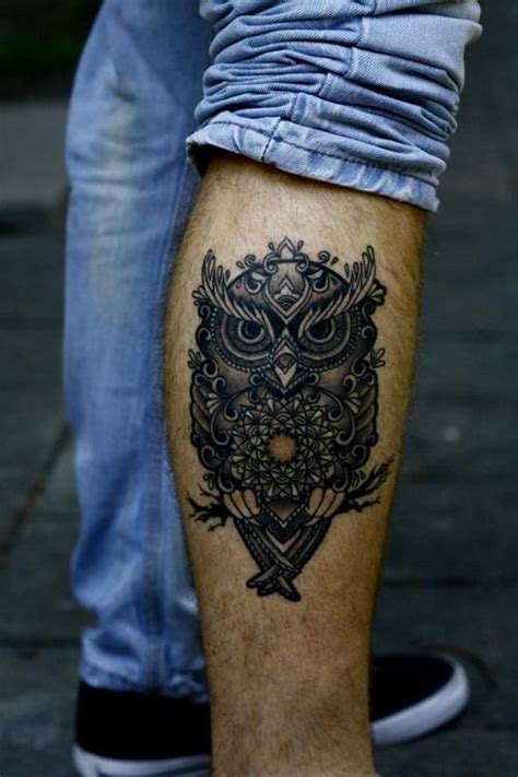 Owl Tattoos For Men For Modern And Best Art Tattoos For Guys Leg Tattoos Bracelet Tattoo For Man