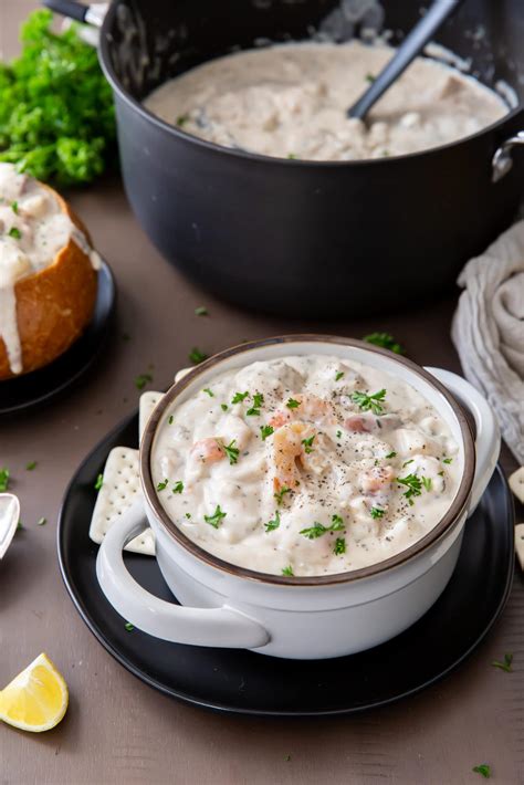 Creamy Seafood Chowder Recipe The Wanderlust Kitchen