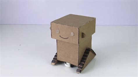 How To Make Cute Cardboard Robot Youtube