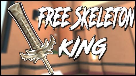 Skeleton King Giveaway Roblox Assassin Youtube
