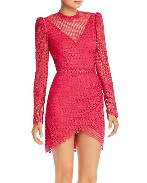 Saylor Crochet Lace Long Sleeve Mini Dress Saylor Cloth Long Sleeve Lace Mini Dress Mini