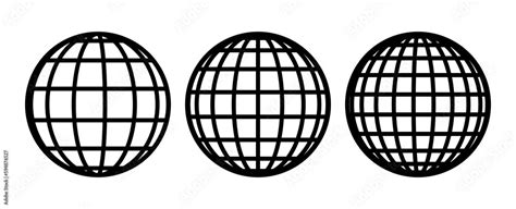 globe grid spheres striped 3d spheres geometry globe grid earth latitude and longitude line