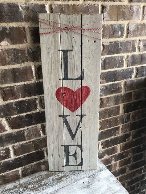 Pin By The Nest Hearth And Home Store On Valentines Day Love Wood Sign