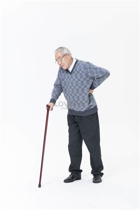 An Old Man With A Crutch Picture And Hd Photos Free Download On Lovepik