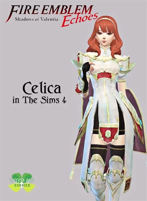 Fire Emblem Echoes Celica Cosplay Set For The Sims 4 By Cosplay Simmer