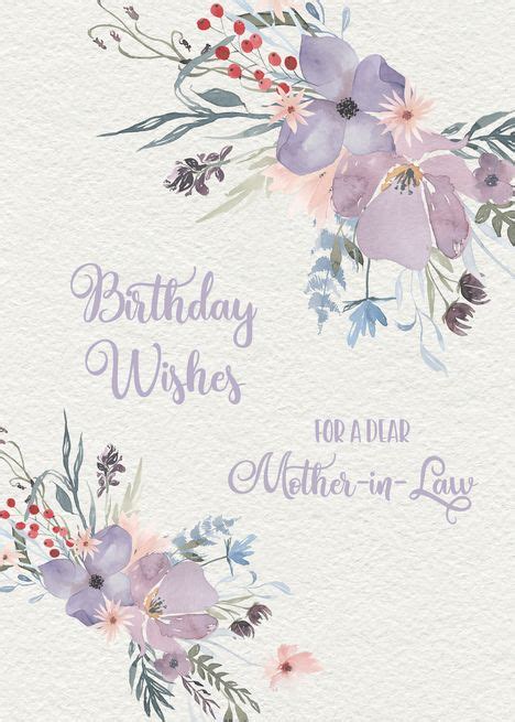 Happy birthday wishes to cousin brother. for Mother in Law Happy Birthday with Wildflowers card #Ad ...