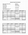 College Class Schedule Template Printable - Printable Templates