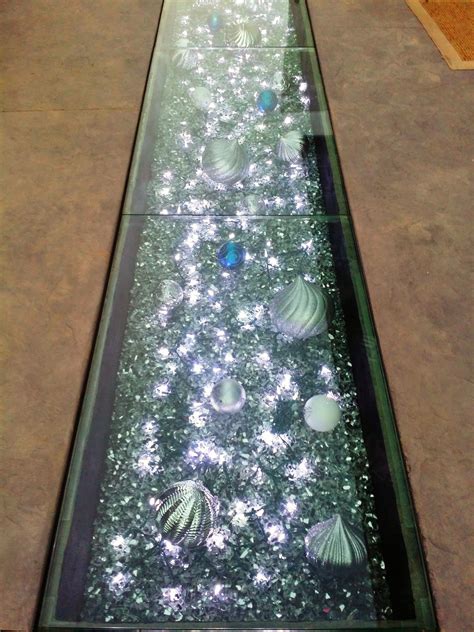 They can add unique colors to the floor finish or even add a highly polished shine. A Glass Floor?