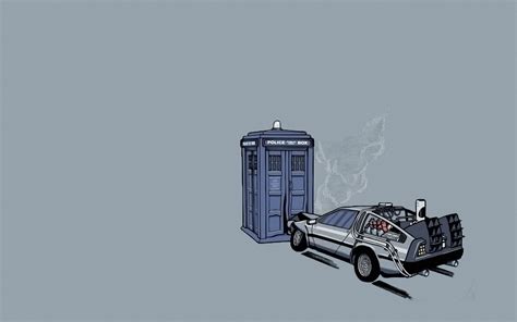 Minimalism Doctor Who Back To The Future Wallpapers Hd