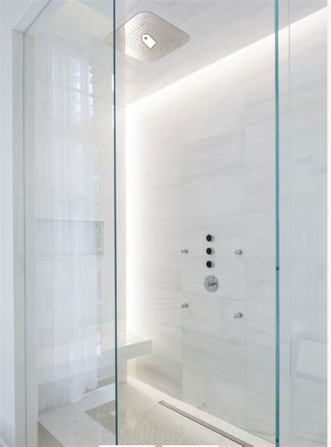 Calacatta azur 24x48 polished porcelain. Large tile in shower, 12x24 dolomite marble (dove grey ...