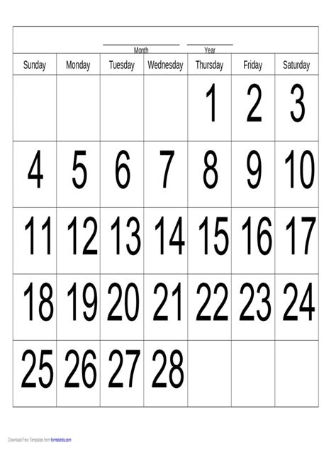 Effective Calender 28 Day Printable In 2020 Calendar Printables