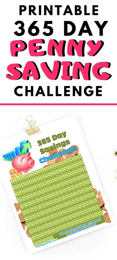 365 Day Penny Challenge Printable