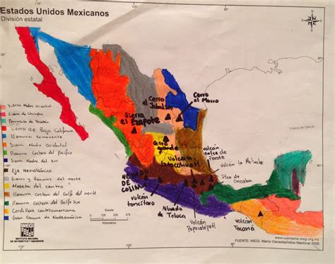 Mapa De Mexico Relieve