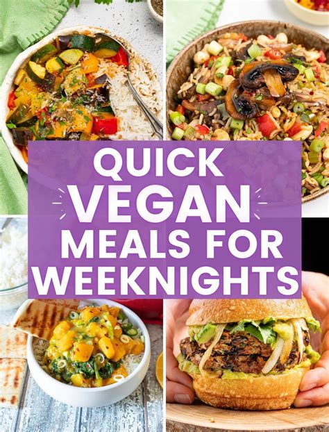Quick Easy Vegan Quick Vegan Meals Easy Vegan Dinner Vegan Meal Prep Vegan Dinner Recipes