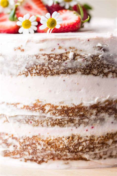 Strawberry Coconut Carrot Cake With Mascarpone Buttercream Half