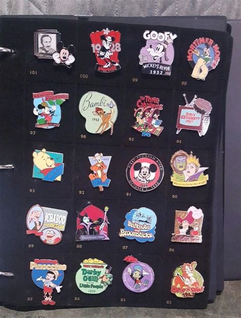 Disney Countdown To The Millennium Pin Complete Set Of 101 Mickey