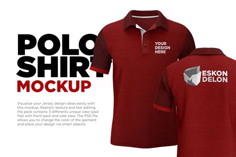 Polo Shirt Mockup Psd Shirt Mockups Creative Market